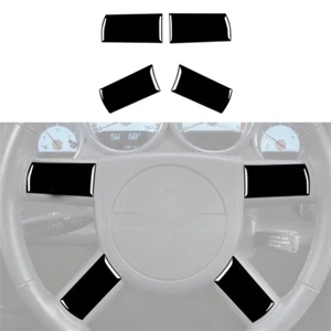 Piano Black Steering Wheel Button Cover For Dodge challenger 2008-2010 Type B - Picture 1 of 10