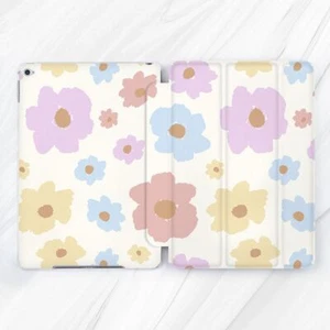 Abstract Colored Flowers Case For iPad 10.2 Air 3 4 5 Pro 9.7 11 12.9 Mini - Picture 1 of 6