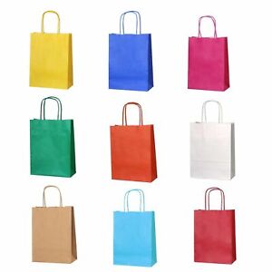  Birthday Gift Bags- 16x22x8 Gift Bag With Handles- Bright Paper Party Bags  -  