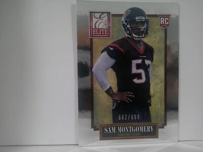 2013 Elite Football Card #184 Sam Montgomery/999 - Image 1 of 2