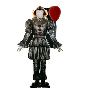 Pennywise Luftballon Pennywise Ballon Clown OUTDOOR Stand Up Lifesize Karton Cu - Bild 1 von 7