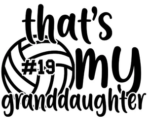 Custom Volleyball That’s My Son Boy Daughter Grandson Decal Sticker - Bild 1 von 6