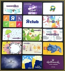 🇨🇦 CANADA TOYSRUS / HALLMARK / SWAROVSKI / LEGO GIFT CARD ( 15 CARDS ) NEW - Picture 1 of 2