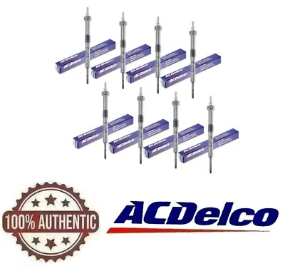 8pcs OEM ACDelco Diesel Glow Plugs For Silverado Sierra Duramax 6.6L 9G - Image 1 of 2