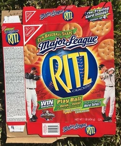 2001 RITZ Crackers Major League Baseball Display Box mit Jeter & Griffey - Bild 1 von 2