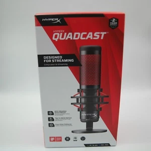 Microphone USB HyperX QUADCAST avec support antichoc anti-vibration 4P5P6AA NEUF - Photo 1/6