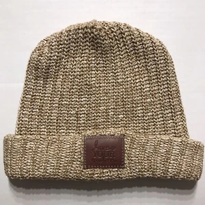 Love Your Melon cuffed Tan Brown Hat Beanie - Picture 1 of 3