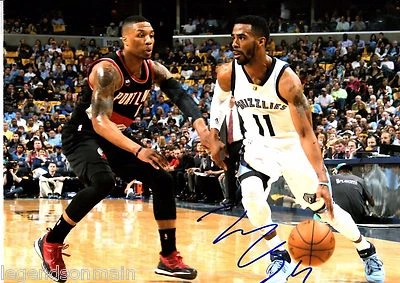 Mike Conley Memphis Grizzlies, foto autografada assinada 8x10 certificado de autenticidade LOM (PH2986) - Imagem 1 de 2