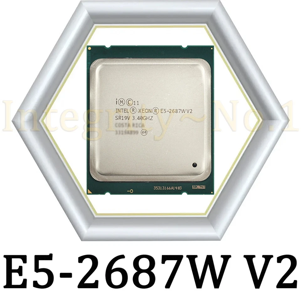 Intel Xeon E5-2687W V2 SR19V 3.40GHz 8-Core L3-25MB 150W LGA-2011 CPU Processor - Image 1 of 1