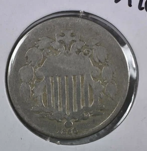 1866 Shield Nickel G  - First Year - Picture 1 of 2