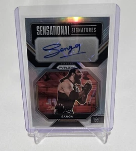 2023 Panini Prizm WWE Sensational Signatures Silver Prizm Sanga Autograph - Picture 1 of 3