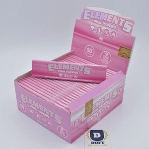 ELEMENTS rosa Kingsize schmale Rollpapiere 32 Blätter Broschüre Pack 1 6 25 50 Box - Bild 1 von 18