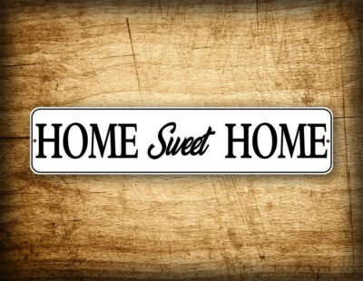 Letrero de calle de fondo de madera Home Sweet Home "4x18" novedad Foto 1 de 2