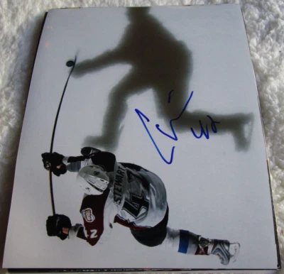 FOTO BRILLANTE FIRMADA POR CHRIS STEWART 8X10 COLORADO AVALANCHA (A) Foto 1 de 2