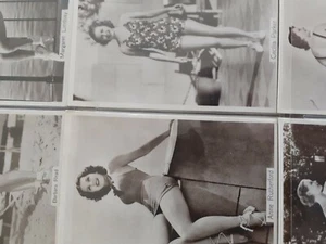 B.D.V. B&W Cigarette Cards - Beauties of Today - Sold As Set of Nine. - Picture 1 of 5