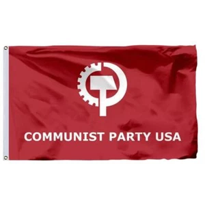 USA CPUSA Flag Communist Party USA 5X3FT Polyester Banner; - Bild 1 von 8