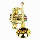 Trumpet Toy Kids Plastic Noise Maker With Cymbal Musical Wind Instrument For SPG