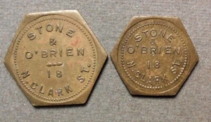 10845 2-Chicago IL: Stone & O’Brien, 18 N. Clark St. Good For 5c-25c In Trade - Picture 1 of 2