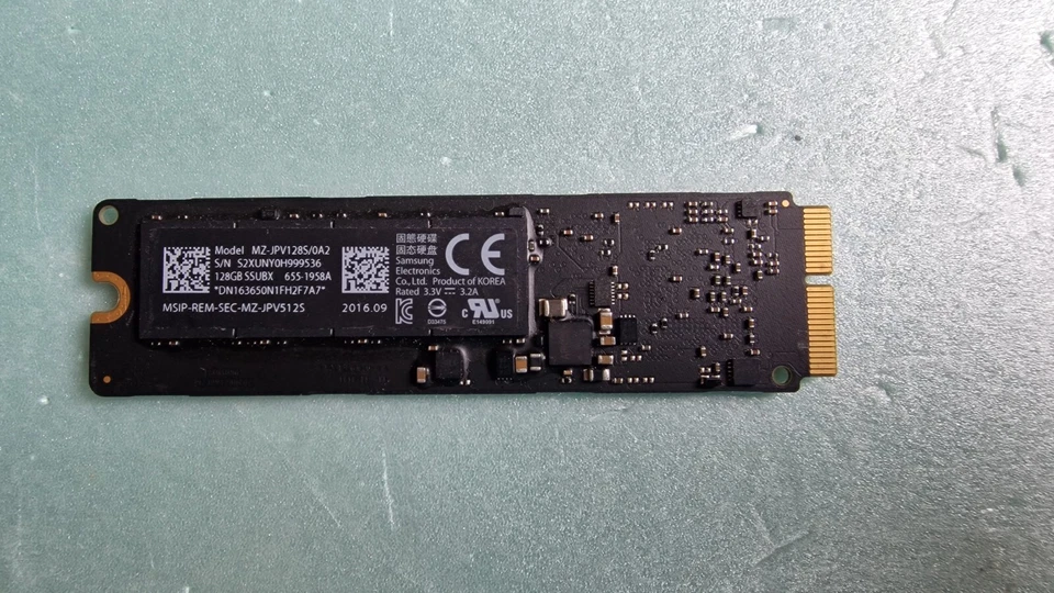 Apple Original 128GB SSD For A1466, A1465, A1502, A1398 2013,2014,2015, 655-1805 - Image 1 of 1