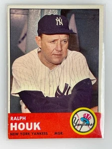 1963 Topps Baseball #382 Ralph Houk EX + New York Yankees Manager - Bild 1 von 9