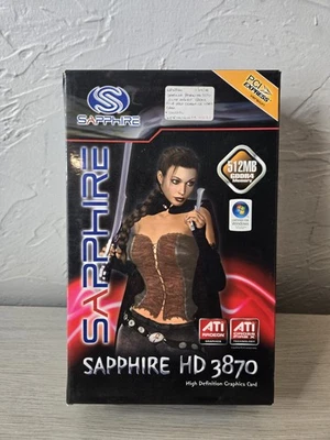 SEALED Vintage Sapphire HD 3870 Graphics Card 512MB See Photos - Image 1 of 4