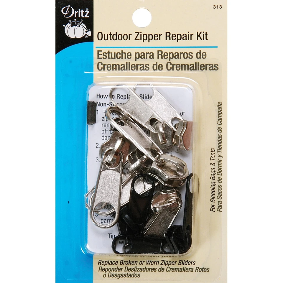 Dritz 313 Outdoor ZIPPER Repair Kit-