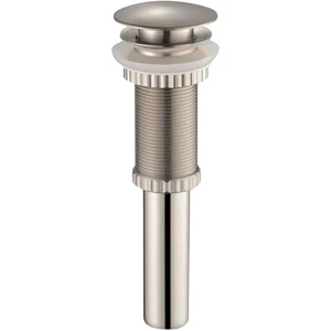 KRAUS PU-10SN Pop-Up Drain in Satin Nickel – Brass Construction, No Overflow - Picture 1 of 5