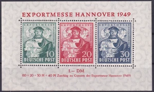 Bizone Export Fair Hannover Block 1 ** / * 1949 - Picture 1 of 2