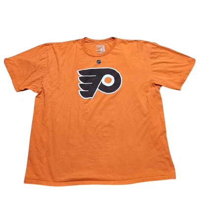 Camisa Jersey Reebok NHL Philadelphia Flyers Ivan Provorov 3XL Naranja Algodón Crew Foto 1 de 4