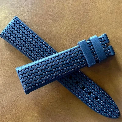 HI-QUALITY Tire Tread 21mm Rubber Strap Band For Chopard Milles Miglia Watch - image 1 of 4