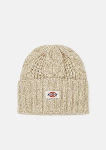 Dickies Beige Winter Beanie Hoxie Unisex Onesize Logo Patch - Bild 1 von 3