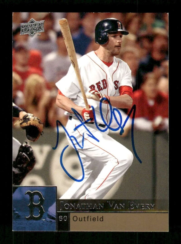 2009 Upper Deck 556 Jonathan Van Every signed auto autograph  red sox, blue shar - Image 1 of 2