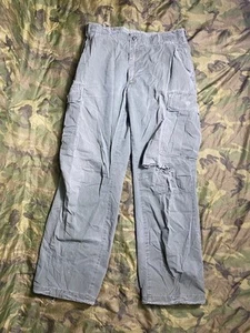 3rd Pattern RIPSTOP Jungle Fatigue Trousers Medium Regular ZIPPER FLY 1968 Dated - Picture 1 of 9