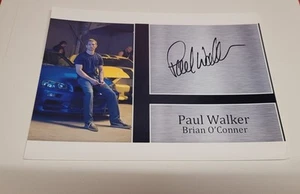 PAUL WALKER FAST N FURIOUS PHOTO PRINT SIGNED 8 x 6 BIG CLEARANCE £3 MEMORABILI - Picture 1 of 1
