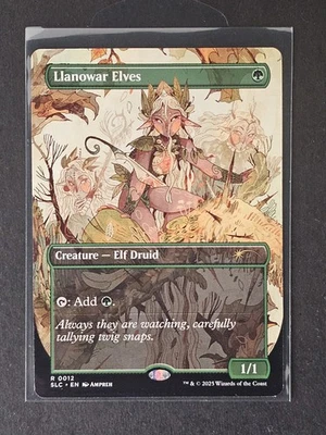 MTG Llanowar Elves (R 0012) Borderless Non-foil SLC: An Encyclopedia Of Magic  - Image 1 of 2