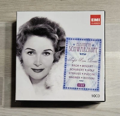 10xCD Elisabeth Schwarzkopf EMI Icon Box, Strauss, Schubert, Mozart, Bach, Wolf - Image 1 of 4