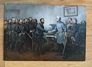 Postales ~ Paz en la Unión ~ Generales Lee y Grant ~ Pintura ~ SIN ENVIAR POR CORREO - Imagen 1 de 2