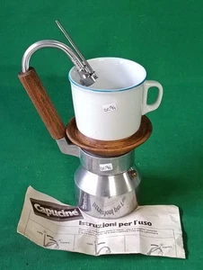 CAFFETTIERA CAPUCINE MACCHINA CAFFÈ CAPPUCCINO MEAZZA & MASCIADRI VINTAGE. DC94 - Picture 1 of 15