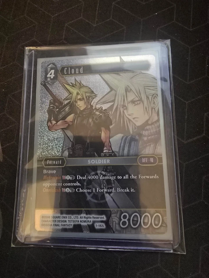 2016 FINAL FANTASY TCG FOIL LEGEND CLOUD 1-182L OPUS 1 WAVE 2 SQUARE ENIX - Image 1 of 1