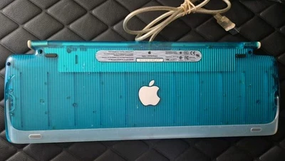 1999 Working Vintage Apple USB (wired) Keyboard -Blue-  Model M2452 - Tested - Image 1 of 2
