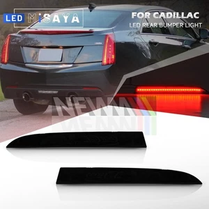 2x Luces reflectoras LED de parachoques trasero con lente ahumada para Cadillac ATS 2013-2017 XT5 - Imagen 1 de 9