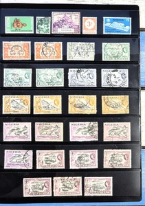 Stamps - NIGERIA - Queen Elizabeth II 1950-60s M/U/LH/VF - Picture 1 of 1