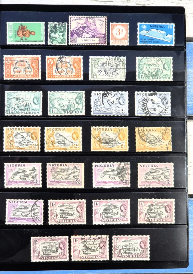 Stamps - NIGERIA - Queen Elizabeth II 1950-60s M/U/LH/VF - Image 1 of 1