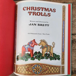 Christmas Trolls by Jan Brett (1993 Hardcover) Illustrated Putnam - Picture 1 of 8