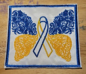 Down Syndrome Butterfly - Awareness - Iron On/Sew On Patch  10446 - Picture 1 of 1
