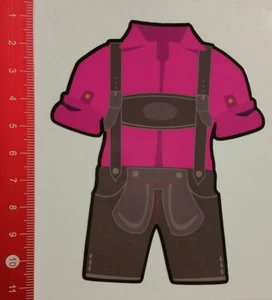 Pegatinas/pegatinas: pantalones de cuero traje púrpura fiesta popular Baviera octubre (10031730) - Imagen 1 de 1