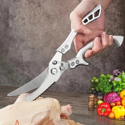 WXCOO Stainless Steel Kitchen Scissors Bone Scissors Poultry Cutter Meat Fish Scissors