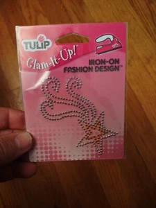 Tulip Express Yourself Iron-On Designs-Silver Shooting Star - Picture 1 of 2