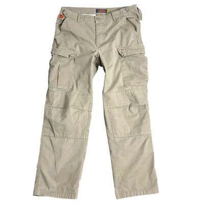 Pantalones cargo Empyre de colección para hombre talla 32x29 doble rodilla patín holgados calce relajado con cinturón Foto 1 de 4