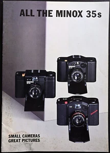 Original All The Minox 35s Brochure 1990 Edition - Excellent - Picture 1 of 3